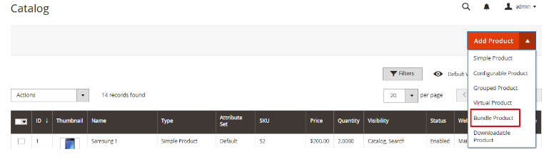Creating Bundles in Magento 2 1