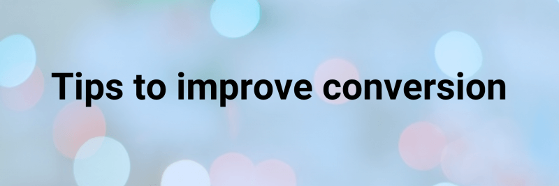 Improve Your eCommerce Conversion 1